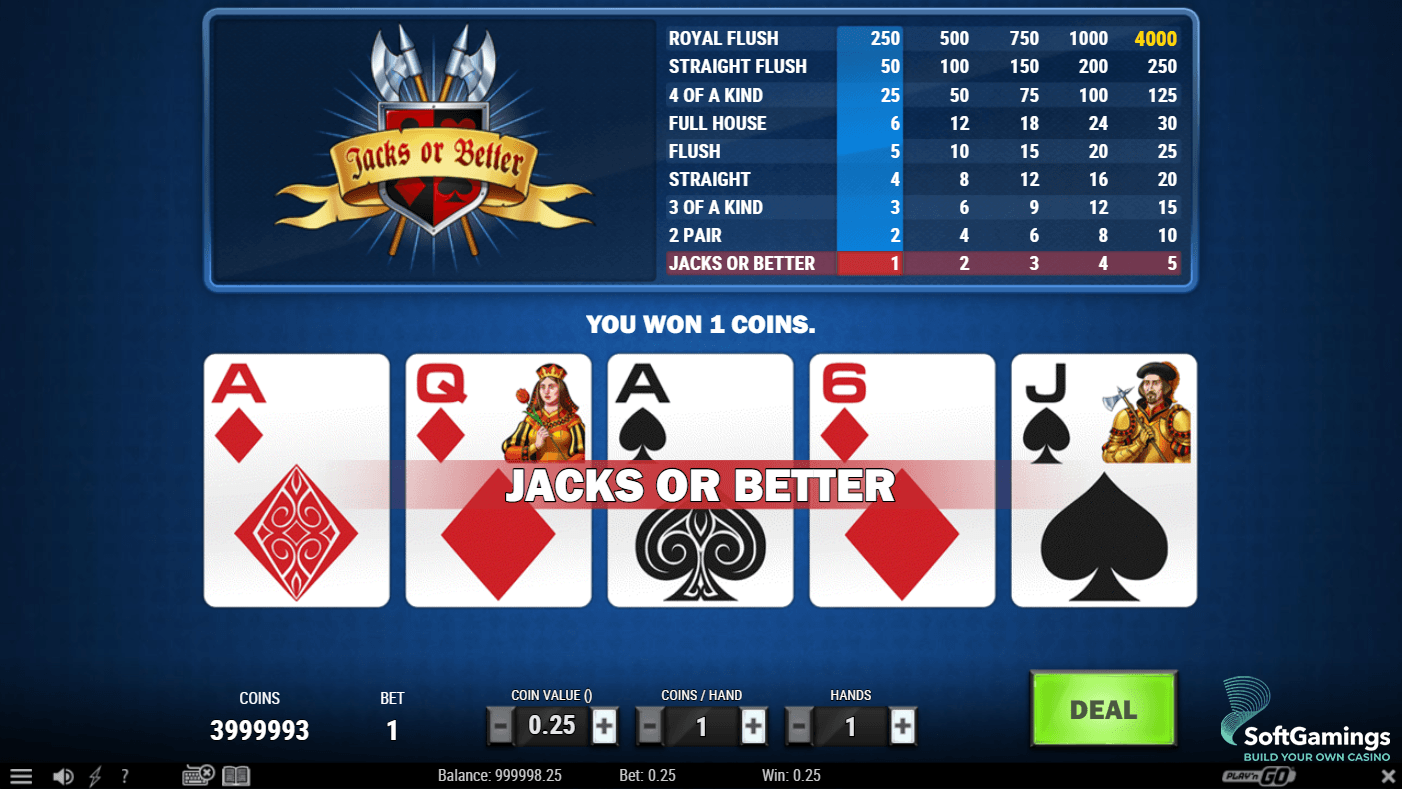 Jacks Or Better Spiel